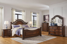 Load image into Gallery viewer, Lavinton California King Poster Bed with Dresser and Nightstand
