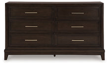 Load image into Gallery viewer, Neymorton California King Upholstered Panel Bed with Dresser and 2 Nightstands
