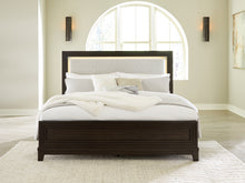 Load image into Gallery viewer, Neymorton California King Upholstered Panel Bed with Dresser
