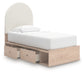 Arloster Twin Upholstered Panel Bed with Storage