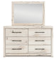 Lawroy Twin Panel Bed with Mirrored Dresser and Nightstand