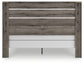 Graystorm King Panel Bed with Mirrored Dresser, Chest and Nightstand