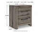 Graystorm King Panel Bed with Mirrored Dresser, Chest and Nightstand