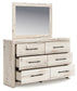 Lawroy King Panel Storage Bed with Mirrored Dresser, Chest and Nightstand