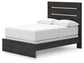 Hollivern Full Panel Bed with Mirrored Dresser