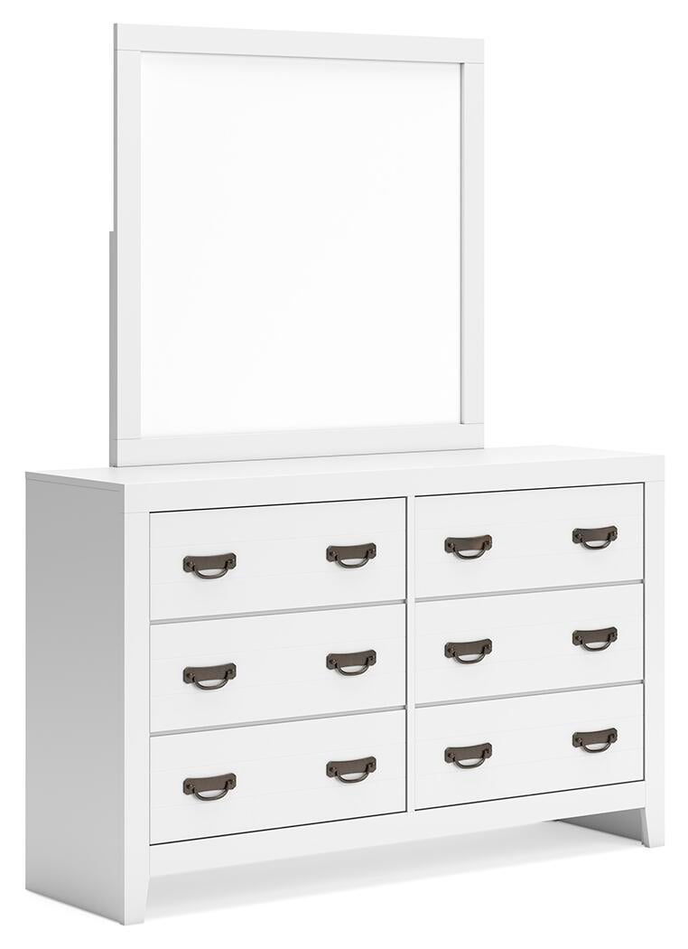 Binterglen Twin Panel Bed, Dresser, Mirror, Chest and Nightstand