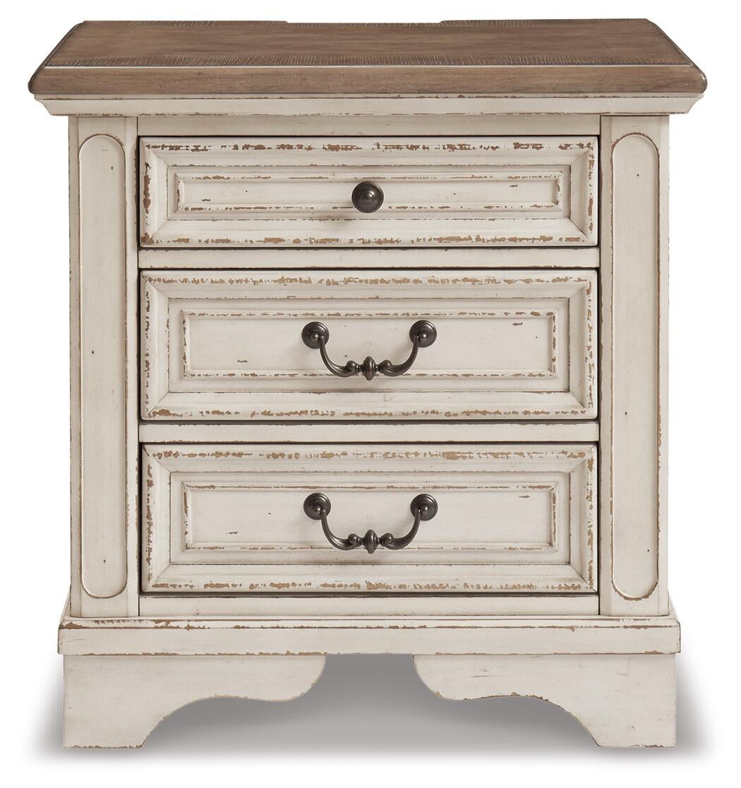 Realyn Three Drawer Night Stand