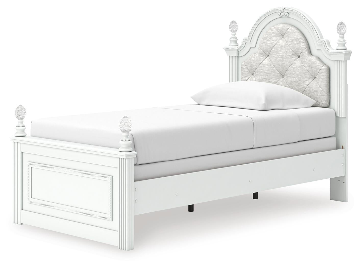 Kozlani Twin Upholstered Panel Bed