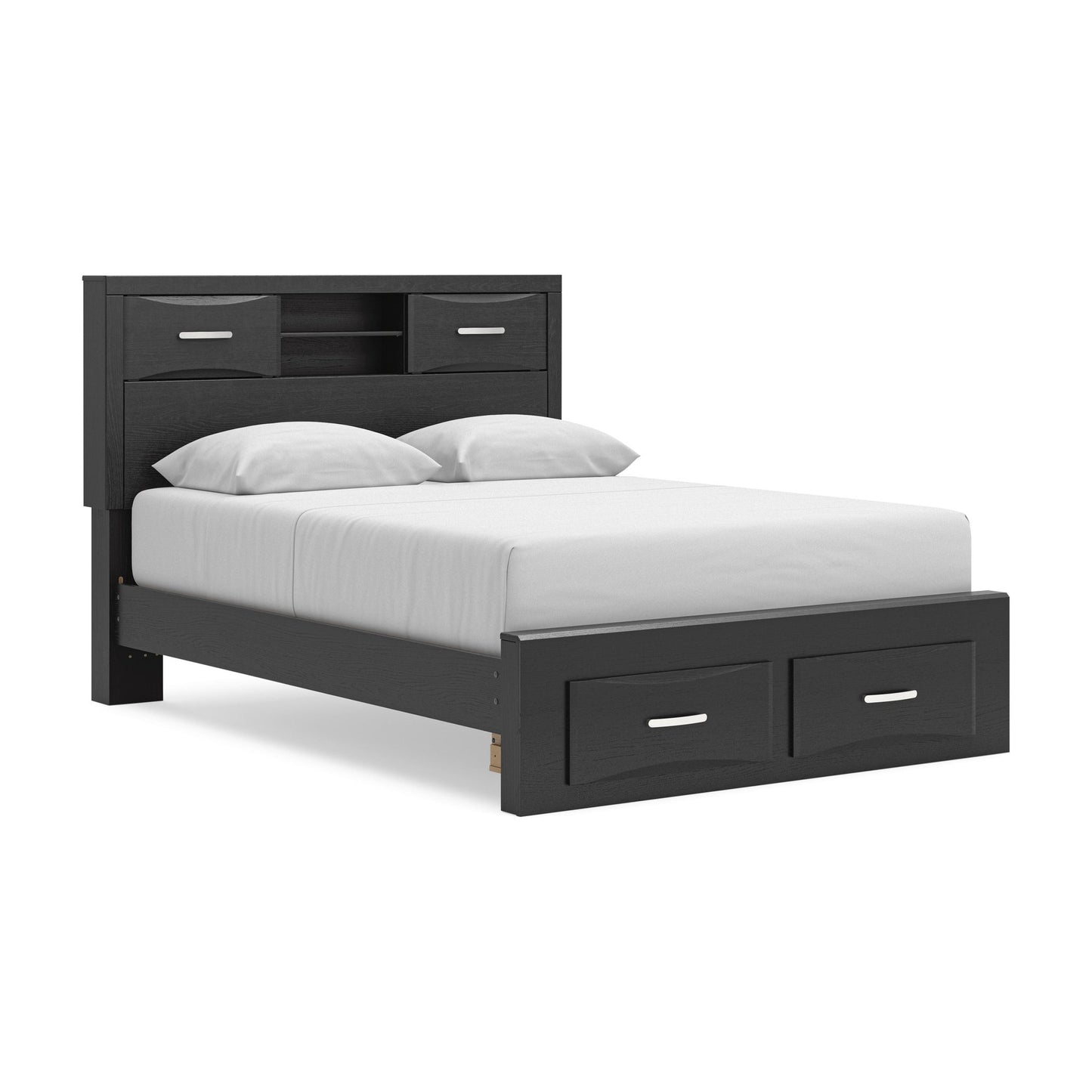 Stabotta Queen Bookcase Storage Bed