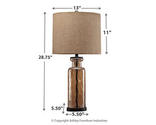 Load image into Gallery viewer, Laurentia Glass Table Lamp (1/CN)
