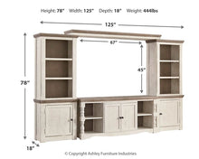 Load image into Gallery viewer, Havalance 4-Piece Entertainment Center
