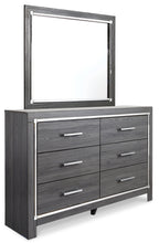 Load image into Gallery viewer, Lodanna Queen Panel Bed with 2 Storage Drawers with Mirrored Dresser, Chest and 2 Nightstands
