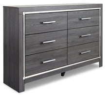 Load image into Gallery viewer, Lodanna King Panel Bed with 2 Storage Drawers with Dresser
