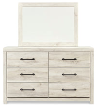 Load image into Gallery viewer, Cambeck  Panel Headboard With Mirrored Dresser
