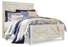 Load image into Gallery viewer, Bellaby  Crossbuck Panel Bed With Mirrored Dresser And 2 Nightstands
