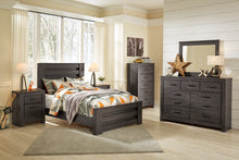 Load image into Gallery viewer, Brinxton Full Panel Bed with Mirrored Dresser, Chest and 2 Nightstands
