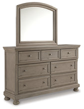 Load image into Gallery viewer, Lettner King Panel Bed with Mirrored Dresser and Chest
