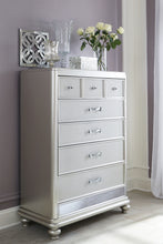 Load image into Gallery viewer, Coralayne Queen Upholstered Bed with Mirrored Dresser, Chest and 2 Nightstands
