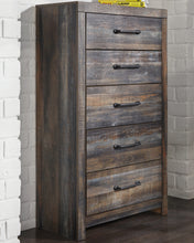 Load image into Gallery viewer, Drystan King Panel Headboard with Mirrored Dresser and Chest
