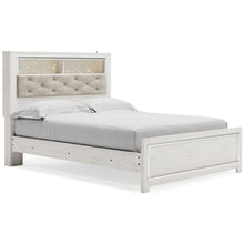 Load image into Gallery viewer, Altyra Queen Panel Bookcase Bed with Mirrored Dresser and 2 Nightstands
