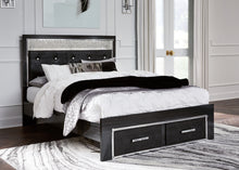 Load image into Gallery viewer, Kaydell Queen Upholstered Panel Storage Bed
