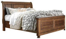 Load image into Gallery viewer, Flynnter King Panel Bed with 2 Storage Drawers with Mirrored Dresser, Chest and Nightstand
