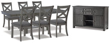 Load image into Gallery viewer, Myshanna Dining Table and 6 Chairs with Storage
