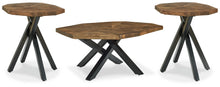 Load image into Gallery viewer, Haileeton Coffee Table with 2 End Tables
